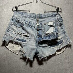 American Eagle Women's Button-Fly Cutoff Jean Shorts Daisy Duke Size 6